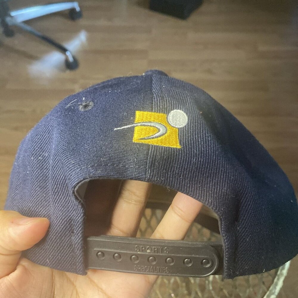 Vintage Michigan Wolverines Sports Specialties NCAA Plain Logo Wool Snapback Hat - Picture 2 of 6